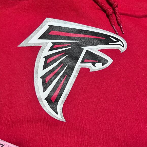 Atlanta Falcons Hoodie Men’s M Red NFL Team Apparel Fleece Pullover NWT - Picture 8 of 9